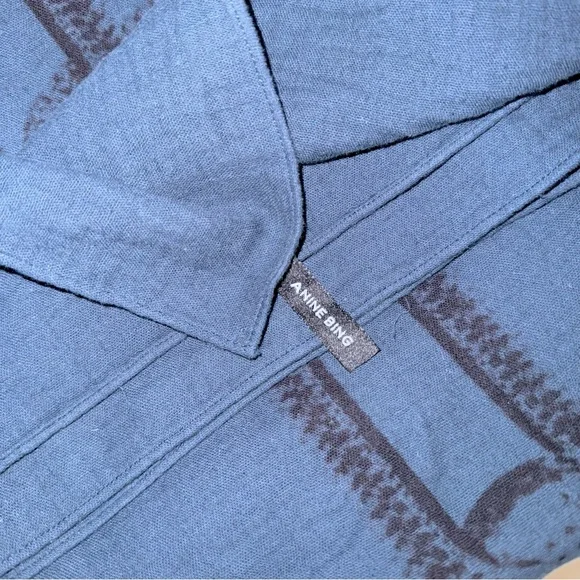 Anine Bing Praia Sarong – Navy Snake Link Print - Picture 6 of 8